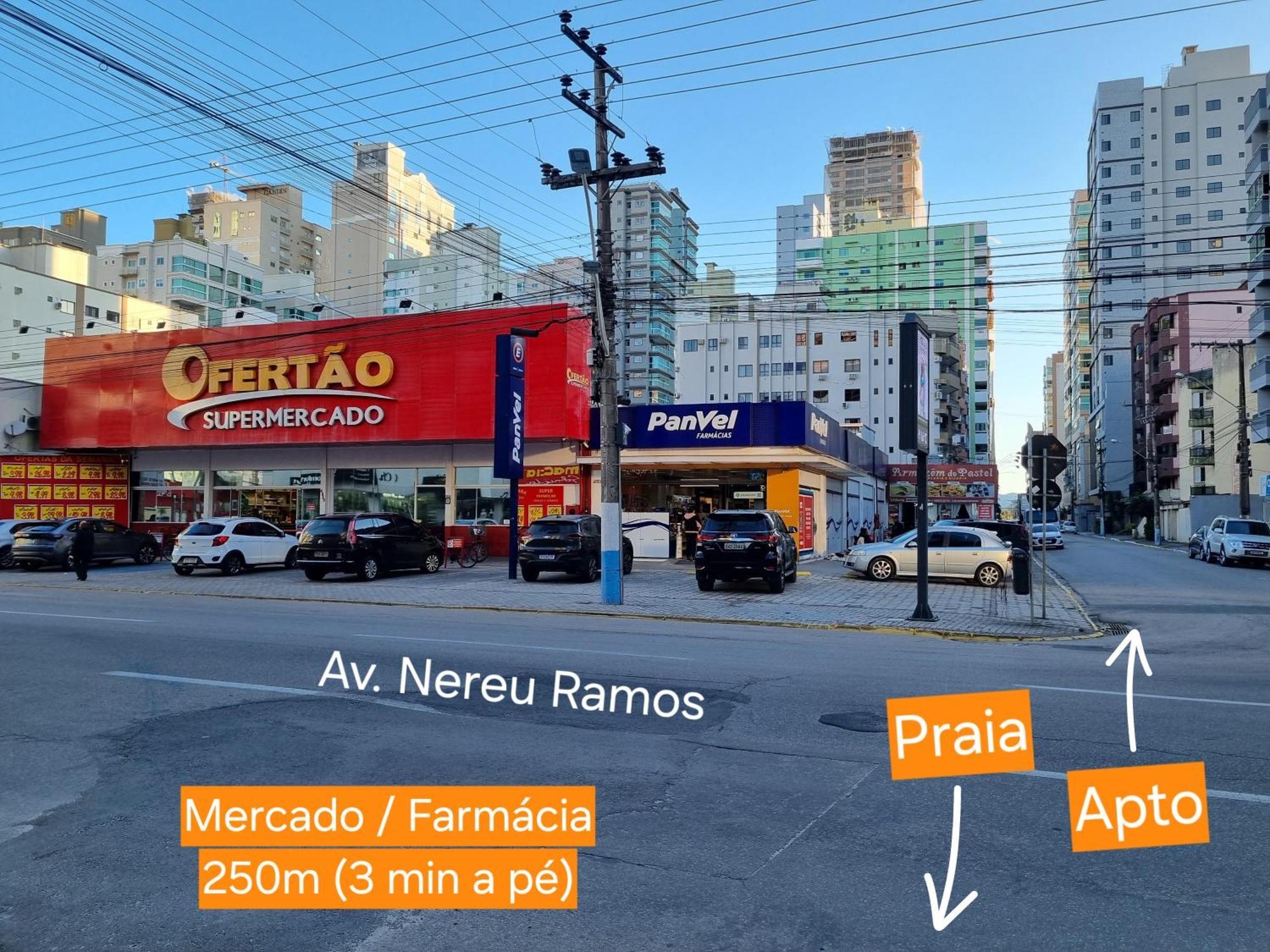 Uma Quadra E Meia Do Mar Ar Wifi Smart Tv Itapema Exterior photo